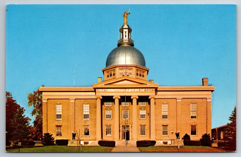 NY, Canandaigua, Ontario County Court House, Vintage Postcard