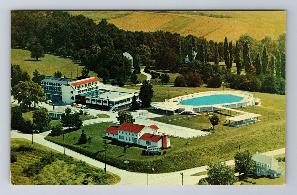 Greensburg PA-Pennsylvania, Mountain View Inn, Advertising, Vintage Postcard