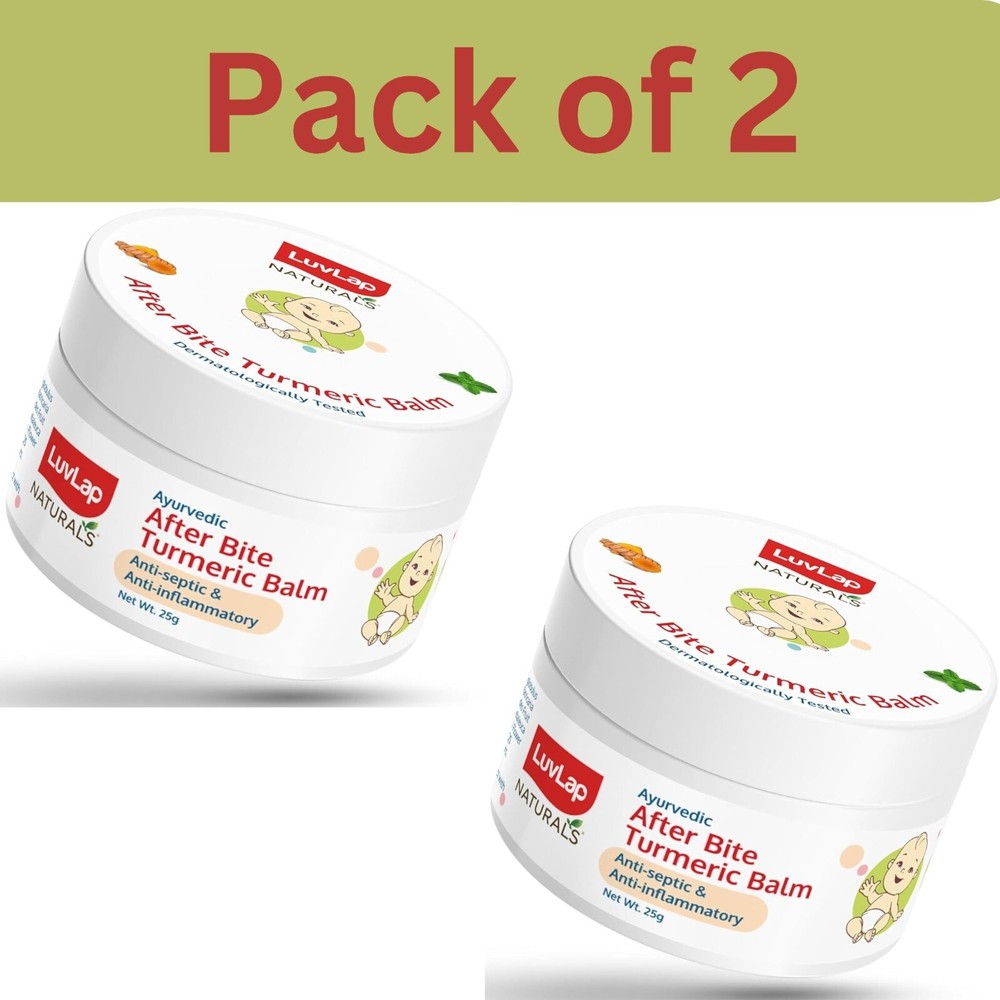 LuvLap Naturals Ayurvedic Turmeric Pudina Balm for After Bite Relief 25g