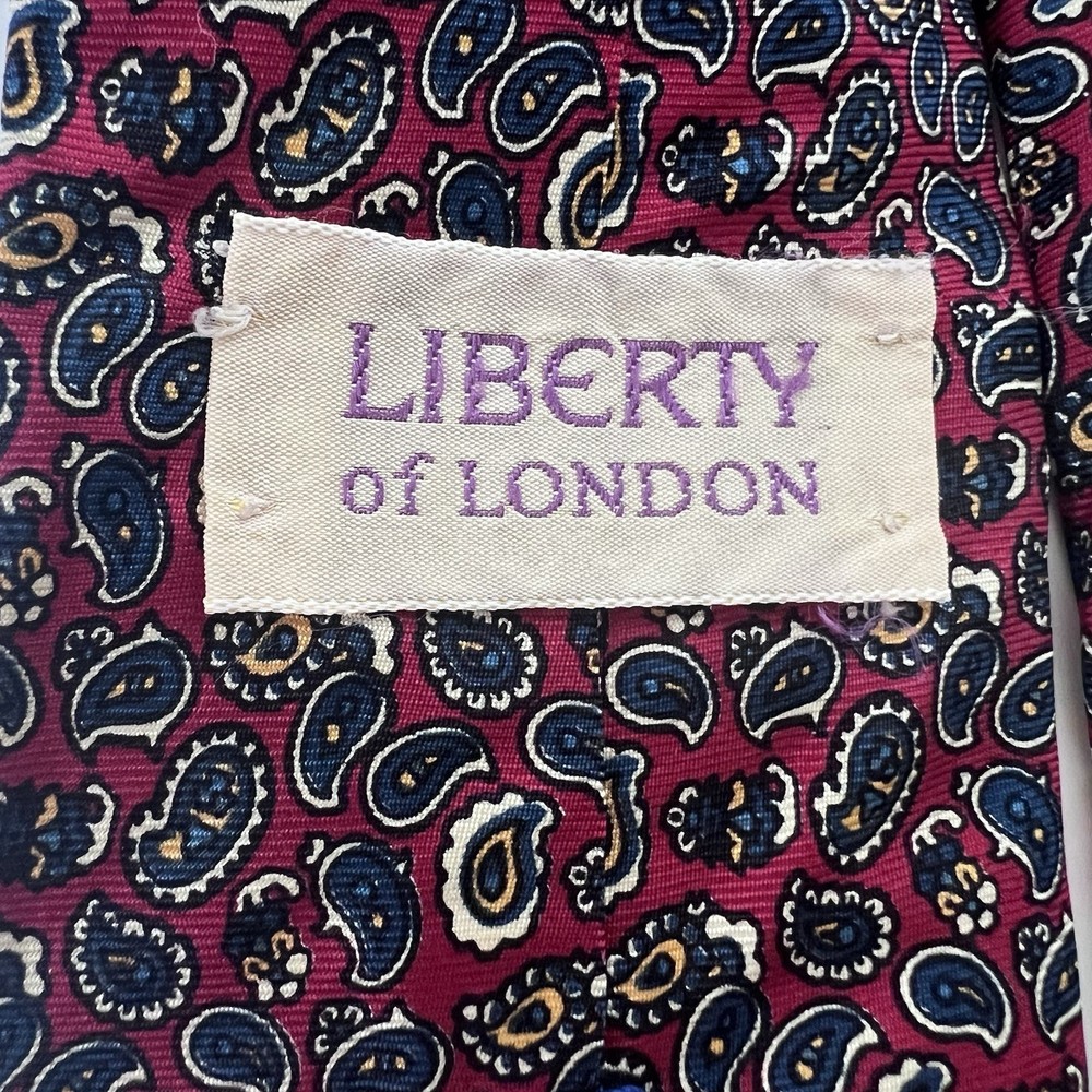 Liberty of London Men's Silk Necktie Paisley Pattern
