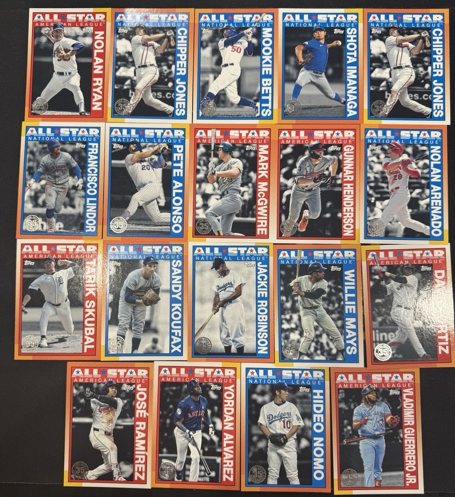 2025 Topps Series 2 Baseball All-Star Insert Lot 19 Cards Mix Team  
