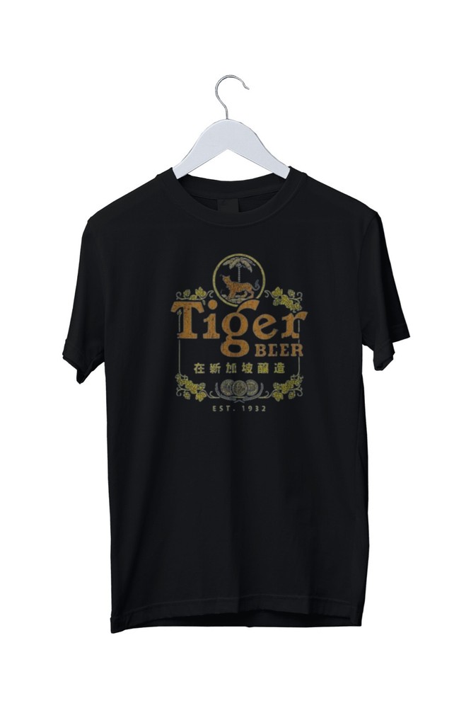 Tiger Beer Singapore 1932 Vintage Graphic Mens T-Shirt Mens S M L XL 2 3 4 XL