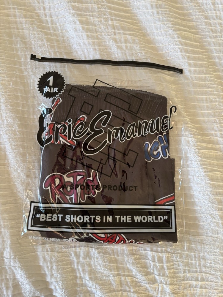 TOP QUALITY Eric Emanuel X Matty Boy Black Blue Shorts Size S & L
