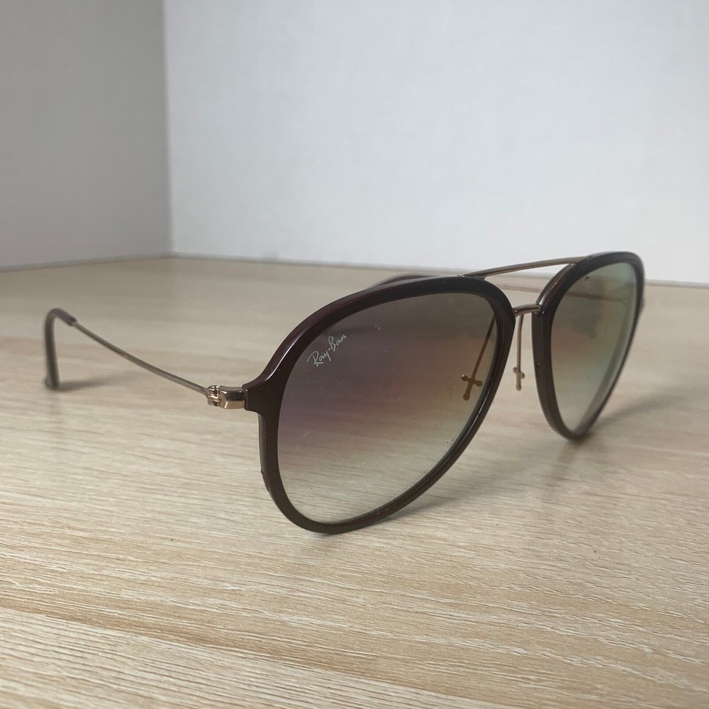 Ray-Ban RB4298 6335/S5 Sunglasses Maroon Gold Metal 57-17-145 FRAMES ONLY READ