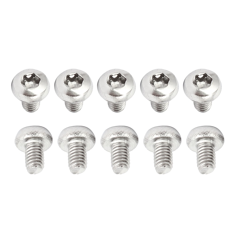 200Pack M2.5x4mm Pan Head Torx Screws 304 Stainless Steel Torx Fasteners Silver