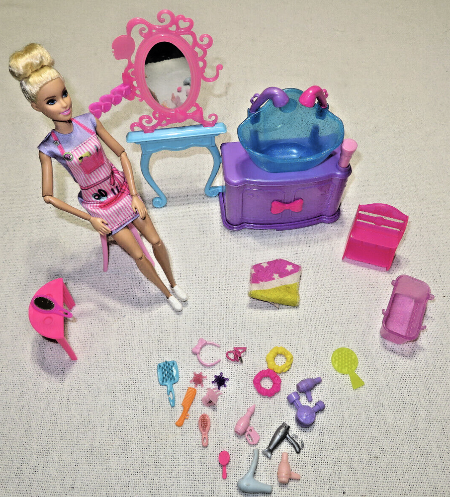 Barbie 2013 Doll & OOAK Salon Lot