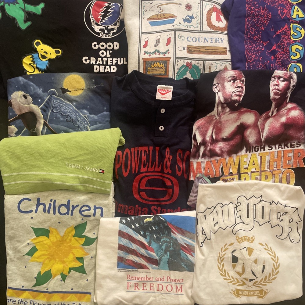 Vintage 90s Y2K Modern T-shirt Lot Of 10 / 8 Tees + 2 Sweatshirts Single Stitch
