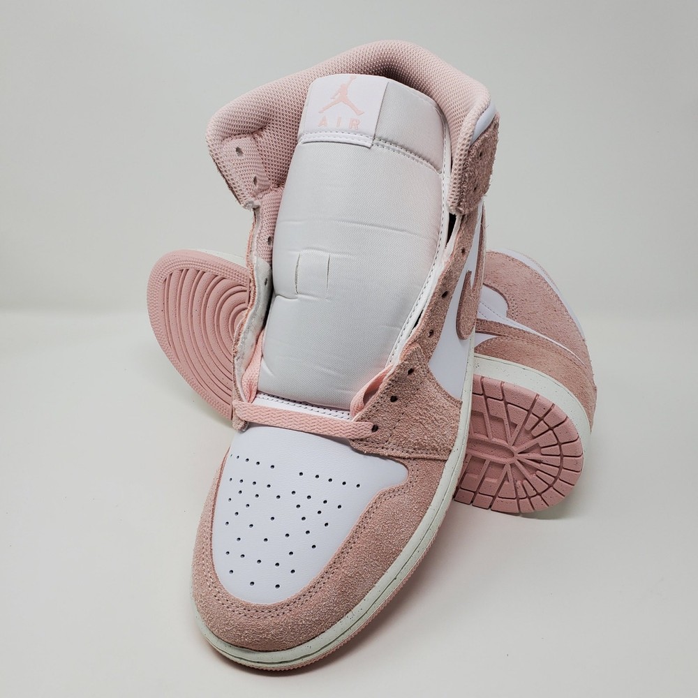 Nike Air Jordan 1 Mid SE Legend Pink Men's Size 11 Pink Suede FN5215-161