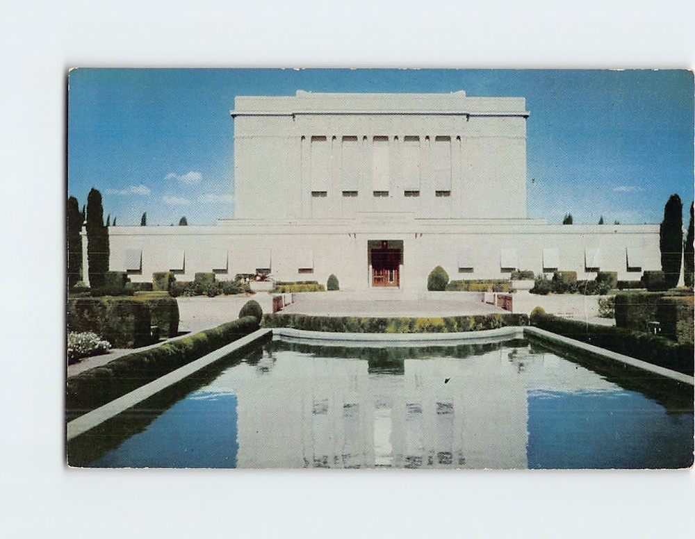 Postcard Mormon Temple Mesa Arizona USA
