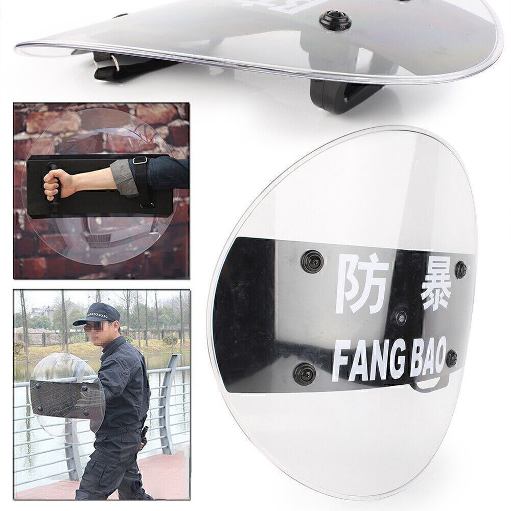Anti-Riot Round Shield Circular Shield Police Tactical CS Campus Security Sport