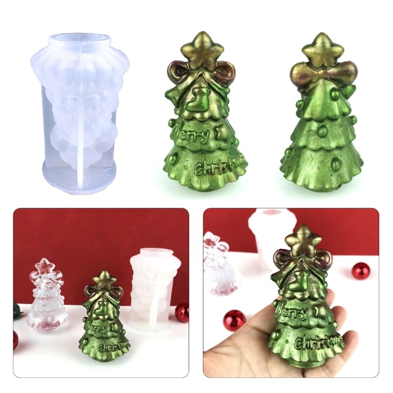 Christmas Resin Mold Table Decorations Resin Molds Xmas Tree Epoxy Casting Mold