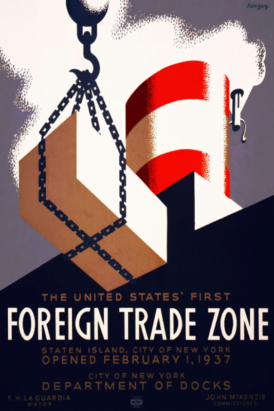Vintage Travel POSTER.Home Interior Design.New York Port.Room Art Decor.551