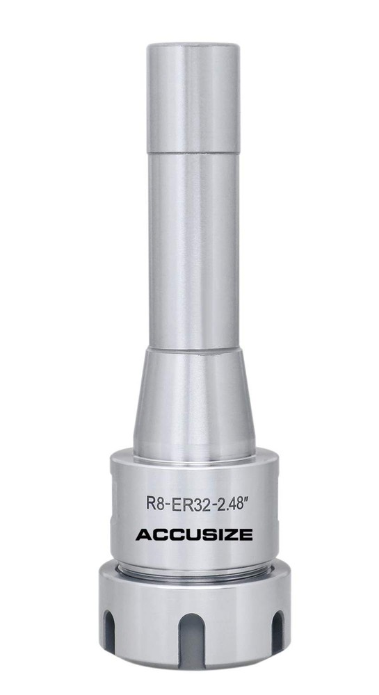 R8 Shank ER32 Collet Chuck 8000 RPM 7/16-20 Drawbar End High Precision