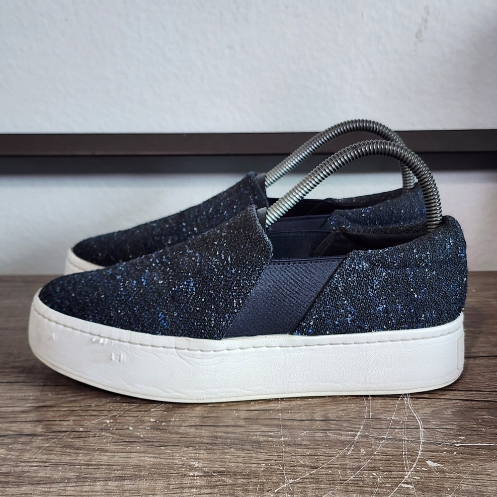 Vince Warren Platform Women's Slip-On Shoes Size 7 Blue