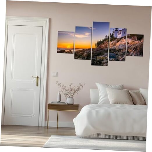 Maine Lighthouse Wall Art Acadia National Park Wall 32.00