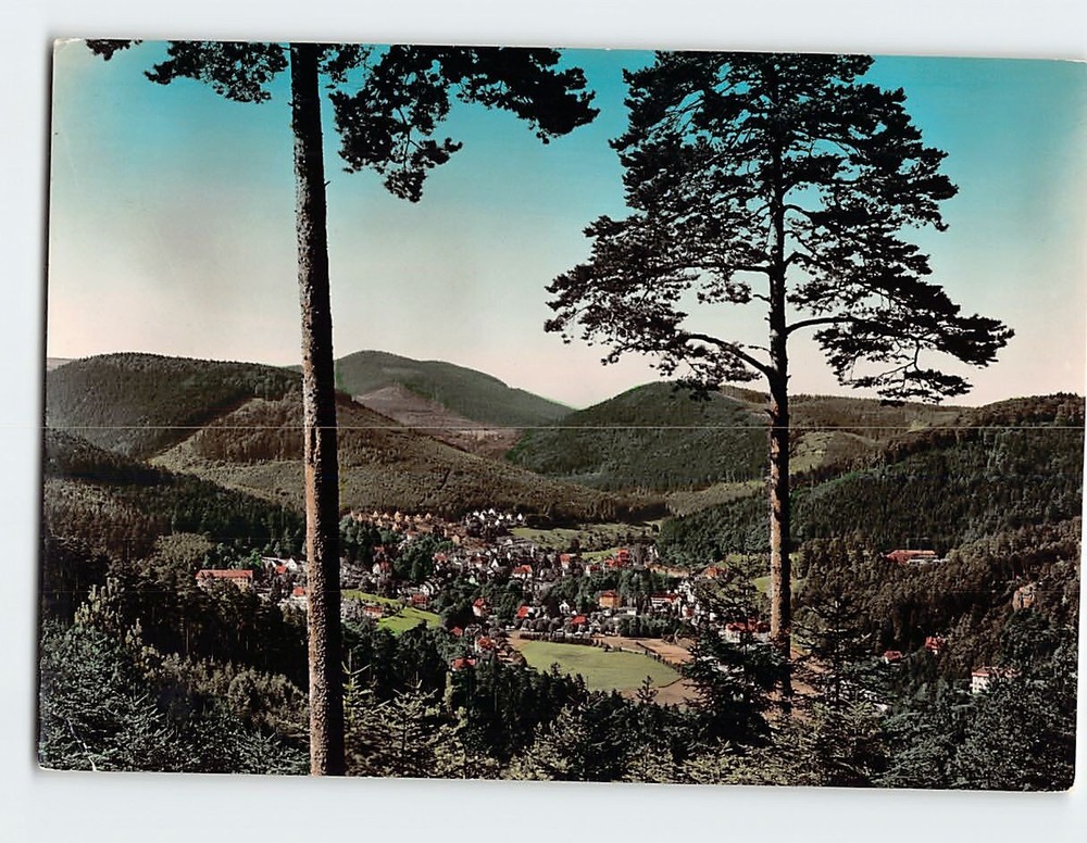 Postcard View Of Bad Herrenalb At Black Forest Germany