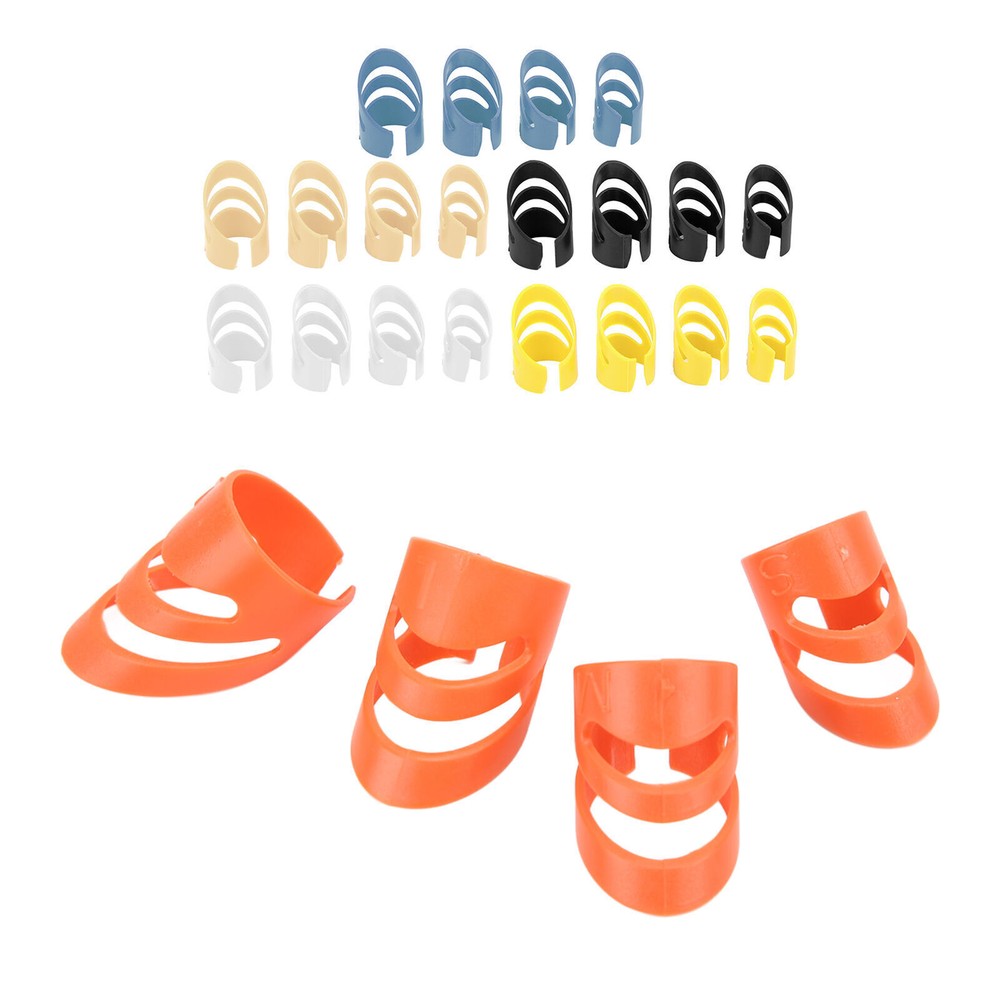 4Pcs Guitar Finger Pick Fingertip Protector Instrument Accessory Set Kit