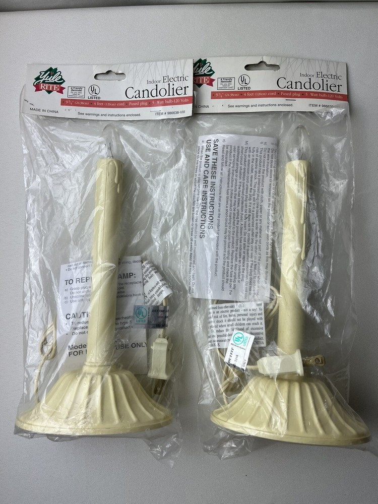 Yule Rite Indoor Electric Candolier Original Packaging Christmas Decor