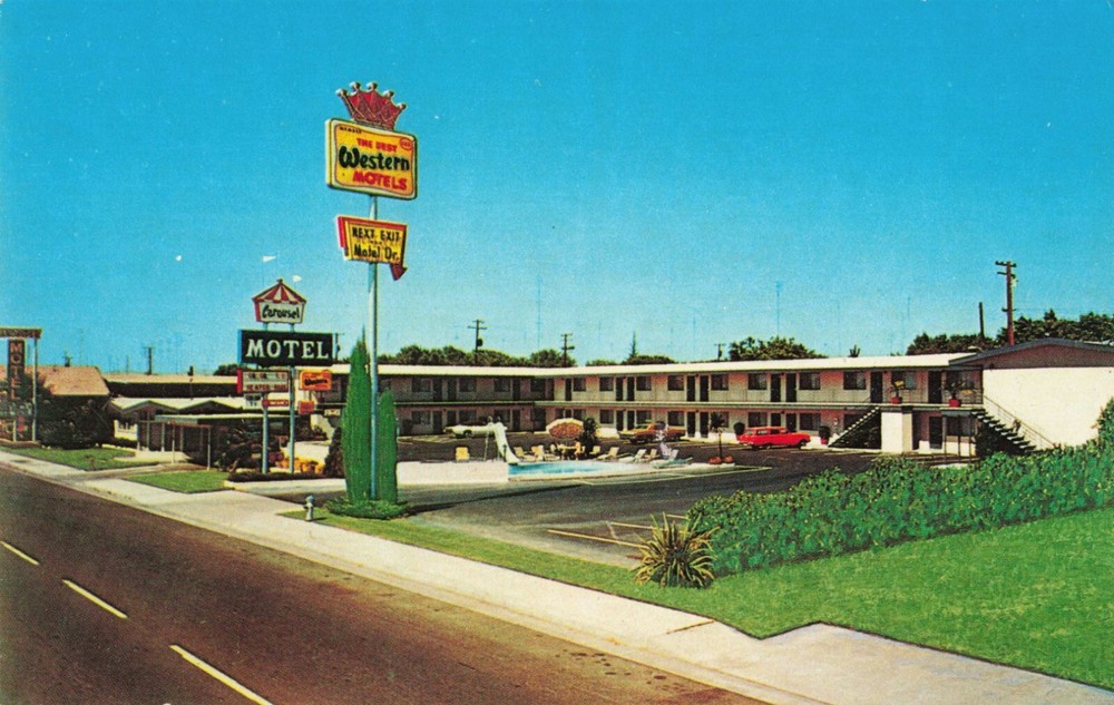 Carousel Motel Best Western Merced California CA Chrome c1970 Postcard