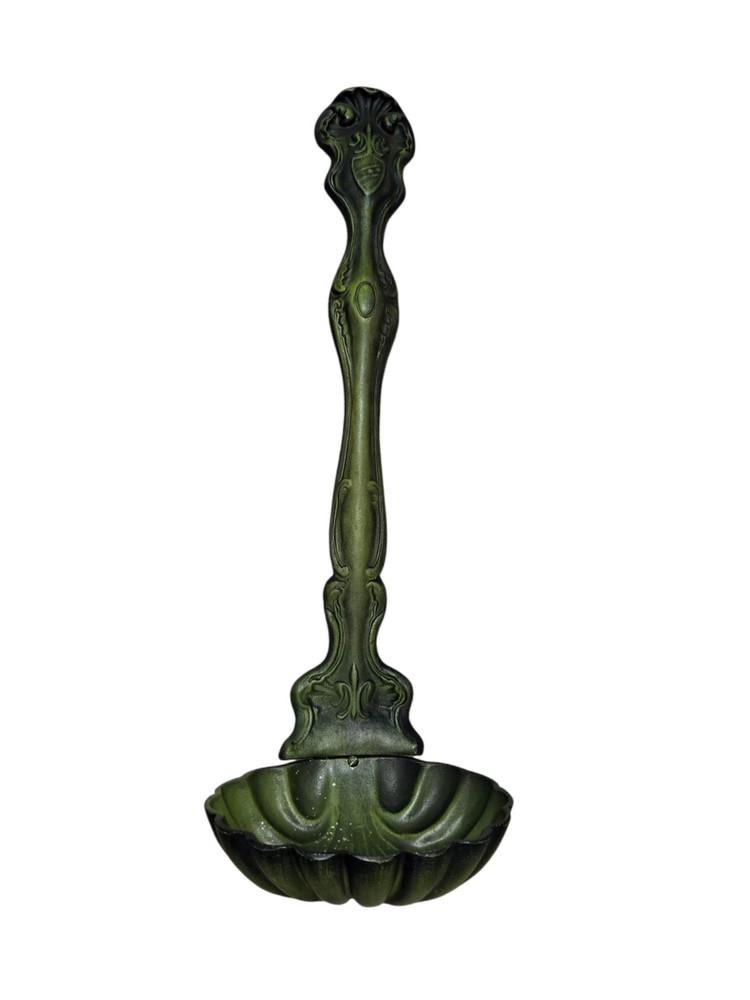 ROYAL 1970 Giant Green Metal Ladle Wall Planter 27