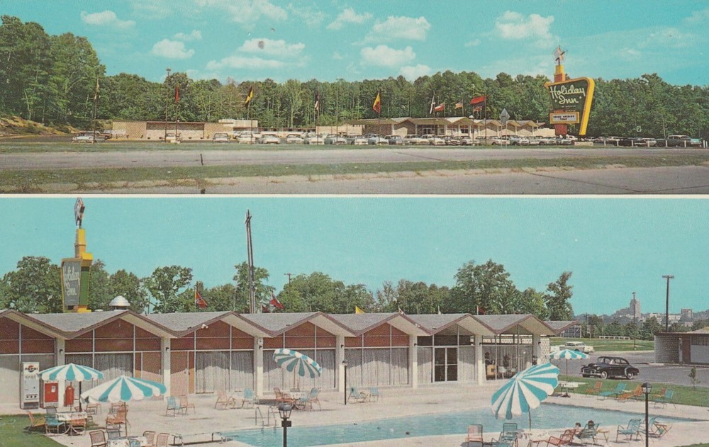 Meridian MS-Mississippi, Holiday Inn, Souvenir, Chrome Postcard