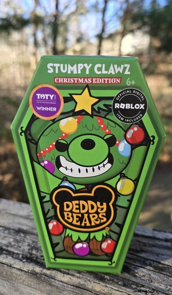 Deddy Bears STUMPY CLAWZ Christmas Edition Plush ROBLOX CODE