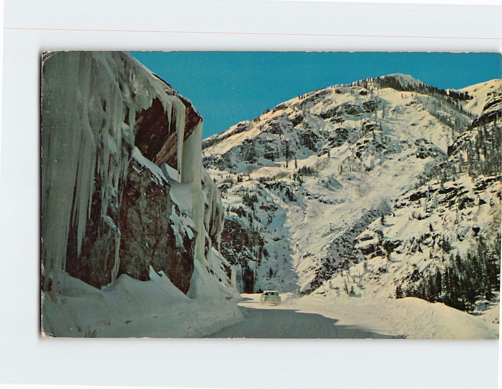 Postcard Winter In Million Dollar Highway  Colorado