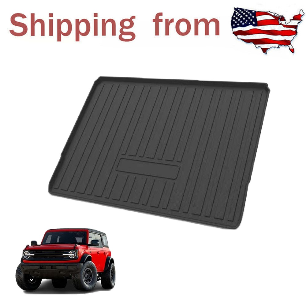 for 2021-2023 Ford Bronco 4 Door Rear Cargo Trunk Tray Boot Liner Floor Mat TPO