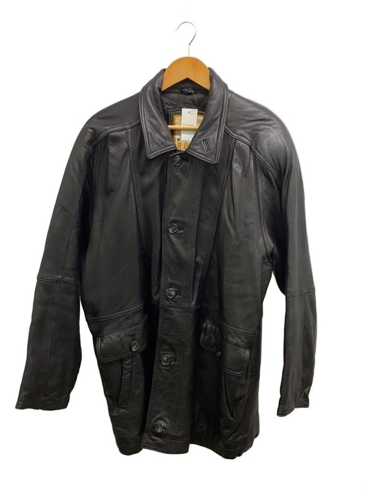 Leather Jacket Blouson/L/Sheep Leather/Blk 3498