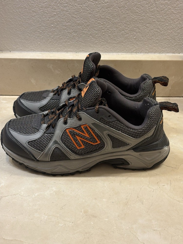 New Balance 481v3 All Terrain CUSH+ Men's Hiking Shoes Gray Black Orange 9.5