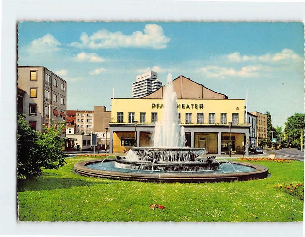 Postcard Pfalztheater und Rathaus Kaiserslautern Germany