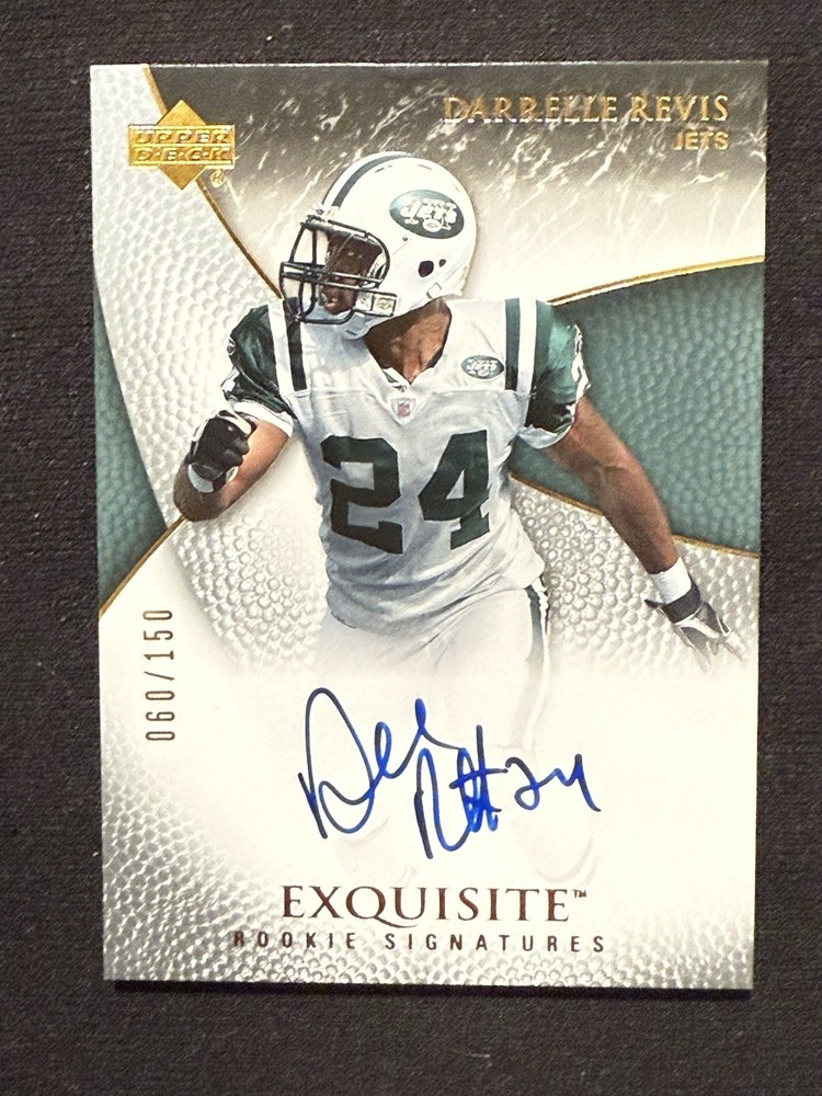 2007 Upper Deck Exquisite Rookie Signatures Darrelle Revis #/150