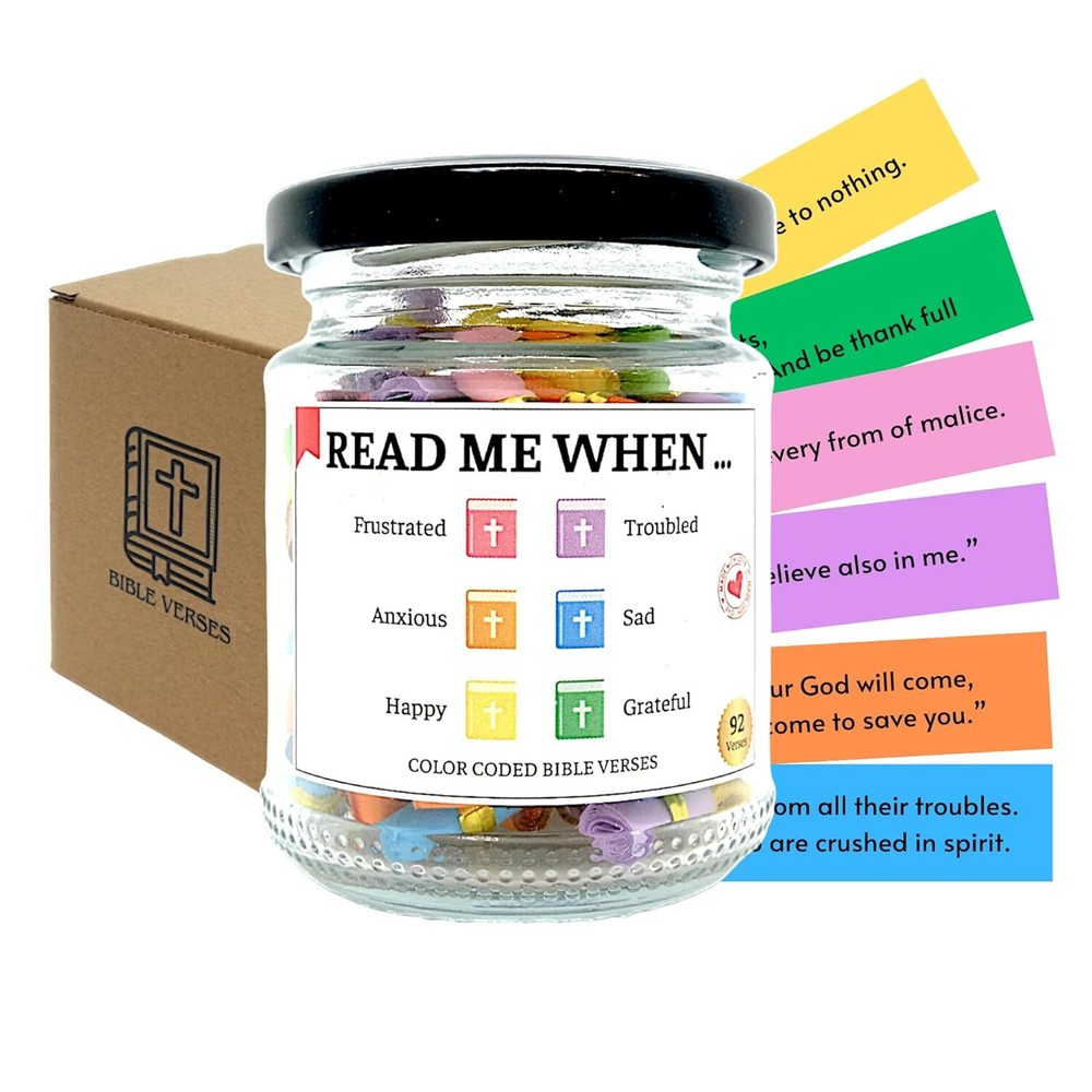 Bible Verse Jar, Read Me When Verses Christian Gifts For 3.14x2.55