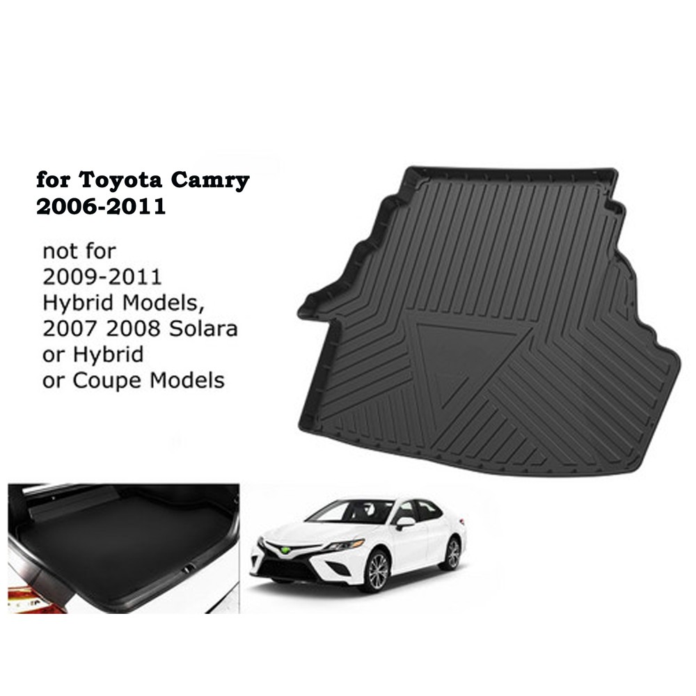 2006-2011 Toyota Camry Black Waterproof TPO Cargo Liner All-Weather Mat