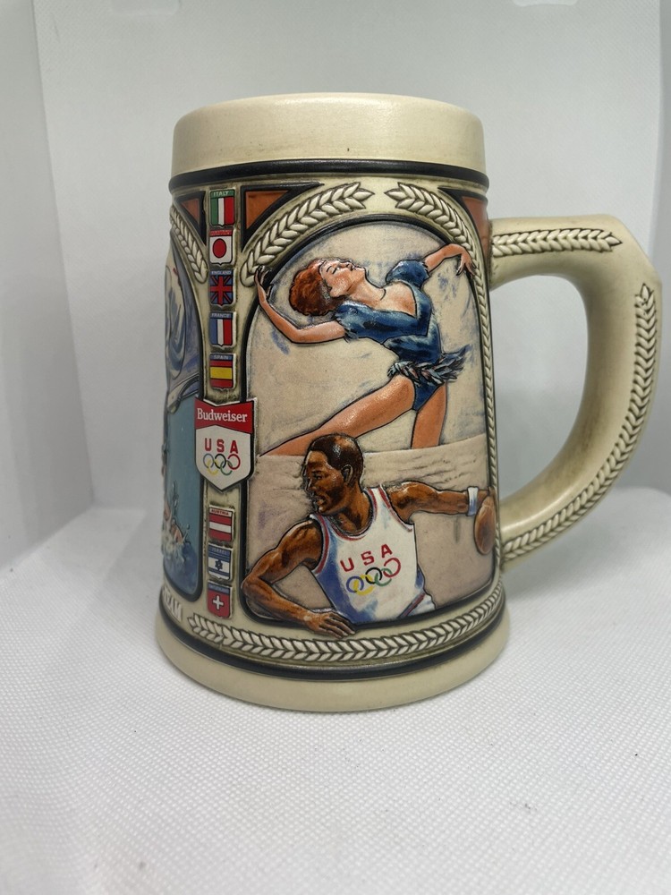 Budweiser 1992 USA Olympics Team Beer Stein Mug Collectible