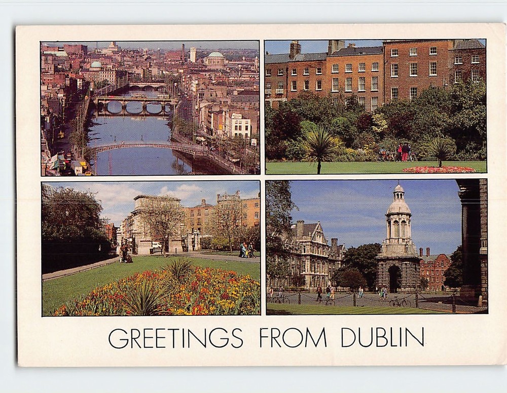 Postcard Scenes & Views Dublin Ireland