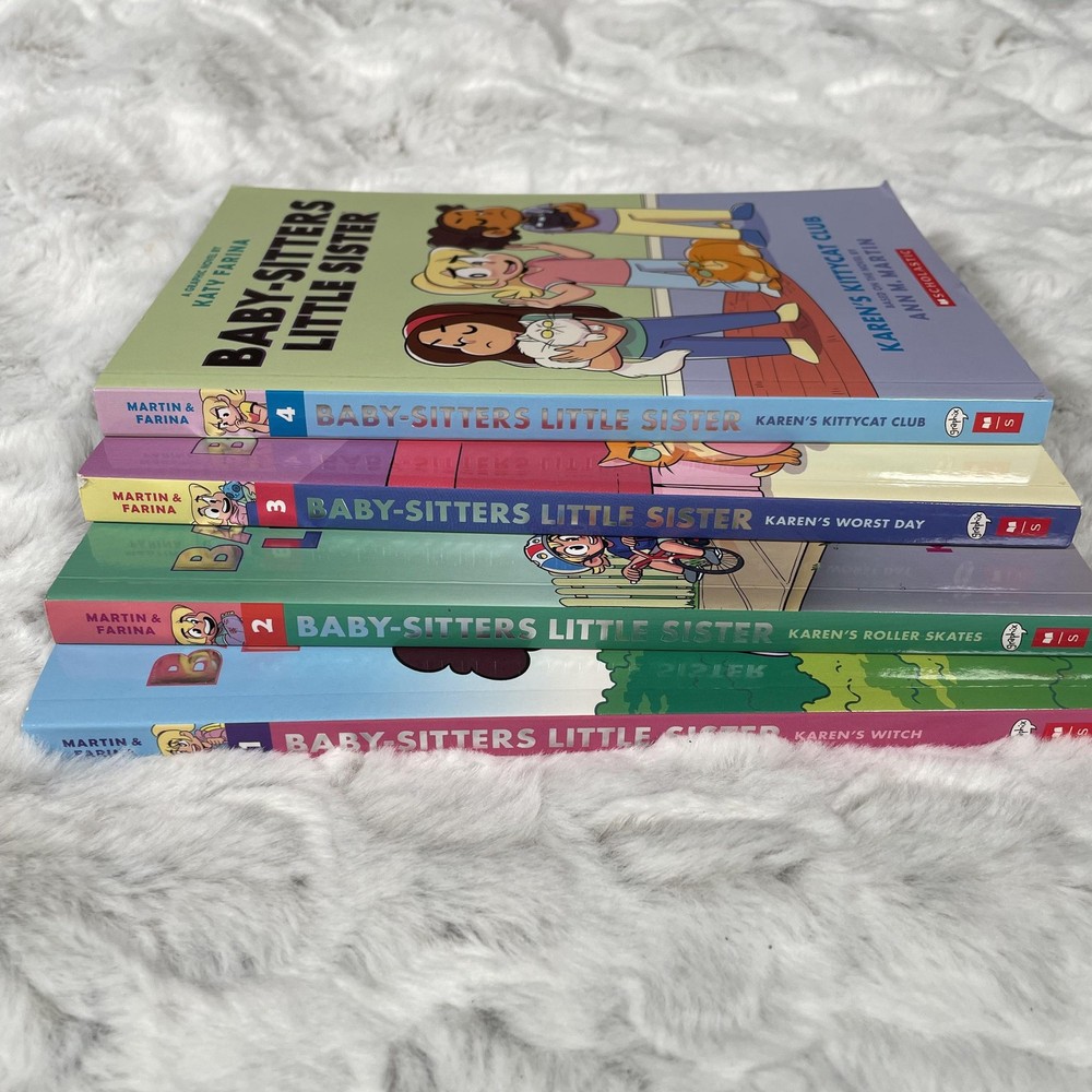 Baby-Sitters Little Sister Graphic Novel Lot 1-4 Katy Farina Scholastic PB Set