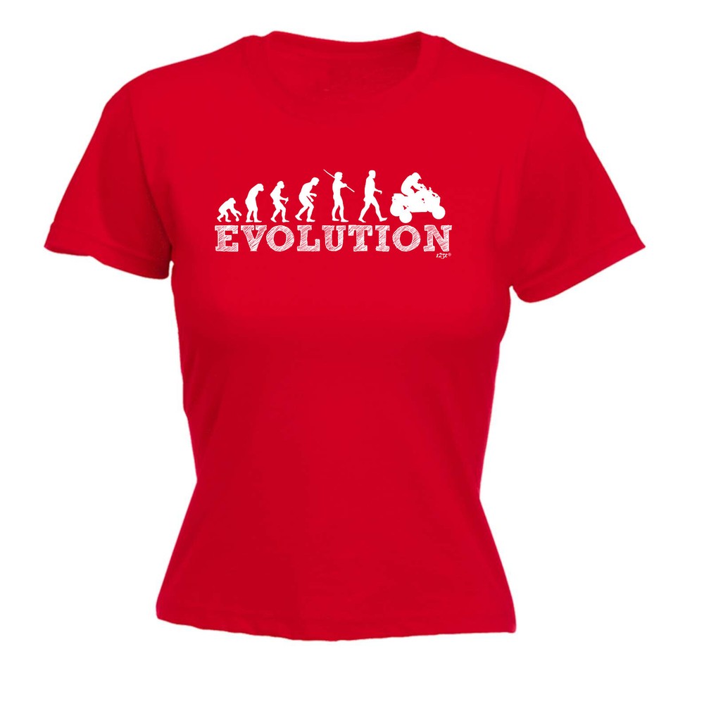 Evolution Quad Bike Atv - Womens T Shirt Funny T-Shirt Novelty gift tshirt