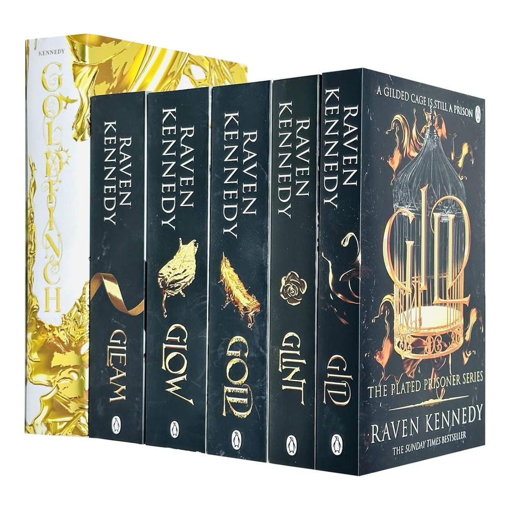 The Plated Prisoner Series 6 Books Collection Set by Raven Kennedy(Gild, Glint,