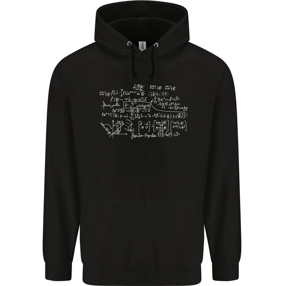 Mathematical Formula Funny Maths Mens 80% Cotton Hoodie
