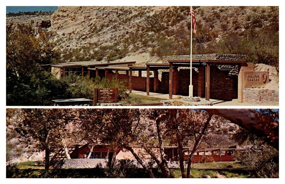 1960s Visitor Center Montezuma Castle National Monument Arizona Vintage Postcard