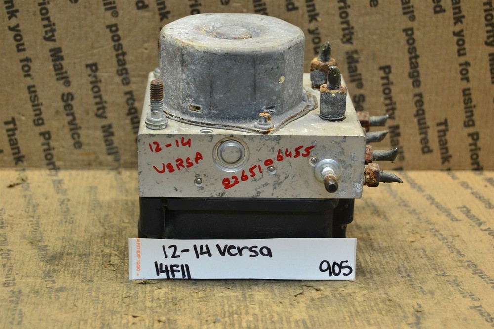 12-14 Nissan Versa ABS Pump Control OEM 2265106455 Module 905-14f11