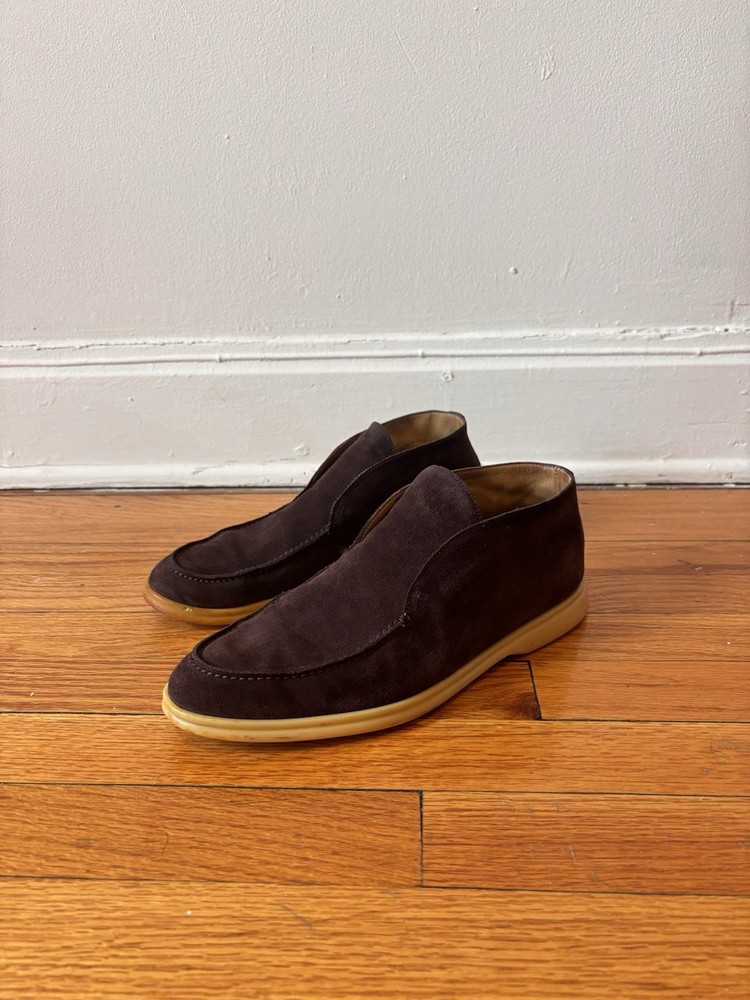 Loro Piana men’s open walk shoes size 43 brown suede *