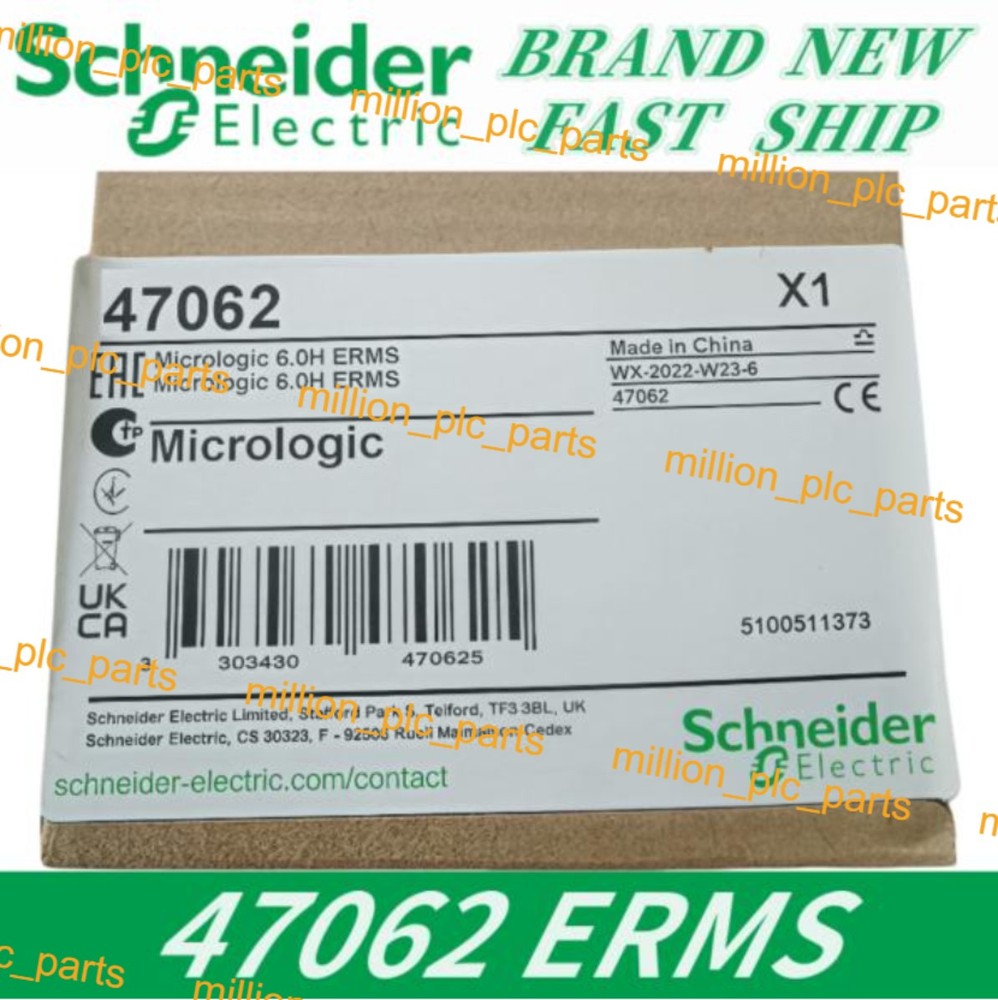47062 Erms New Schneider Squar D Trip Unit Micrologic 6.0H Erms 47062
