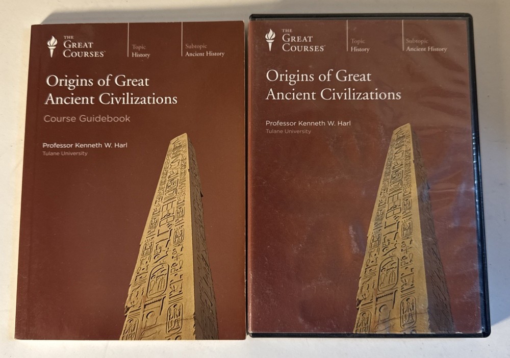Great Courses Origins of Great Ancient Civilizations HART 6 CDS + GUIDE