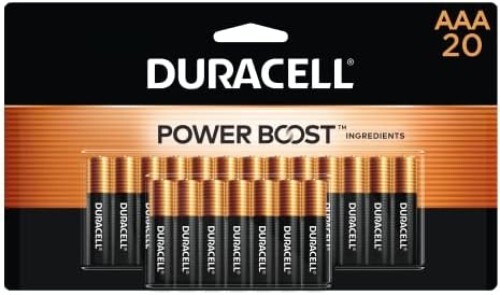Duracell Coppertop AA Batteries with Power Boost Ingredients, 20 Count Pack Doub