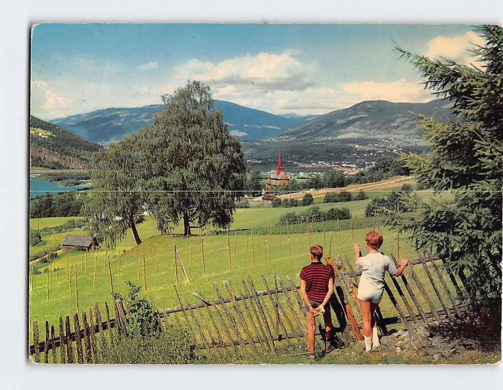 Postcard Scenic View of Gudbrandsdalen Norway