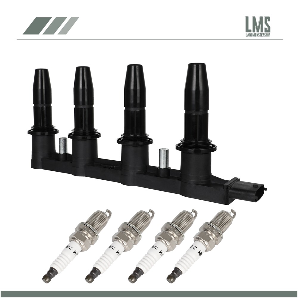 2007 Chevrolet Astrap L4 1.8L Ignition Coil & 4 Spark Plugs Kit