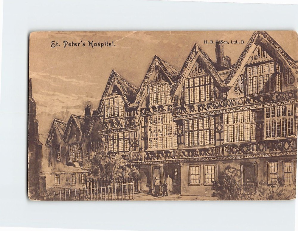 Postcard St. Peter's Hospital Bristol England