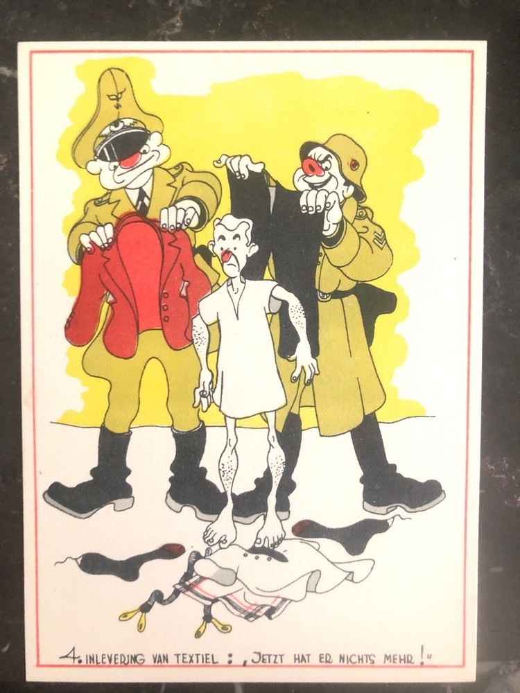 Mint Netherlands Picture Postcard now he has nothing left WW2